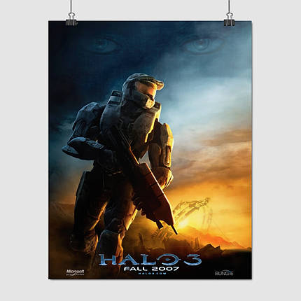 Плакат "Хейло 3, Майстер Чіф, Halo 3", 60×47см, фото 1