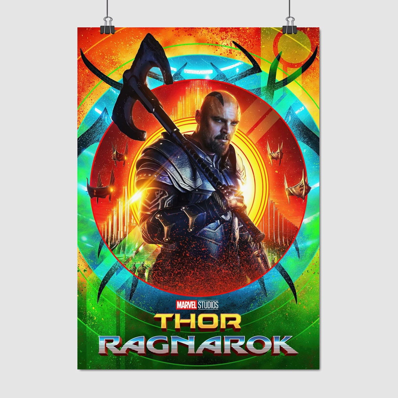 Плакат "Тор 3: Раґнарок, Скердж, Карл Урбан, Thor: Ragnarok, Skurge", 60×43см