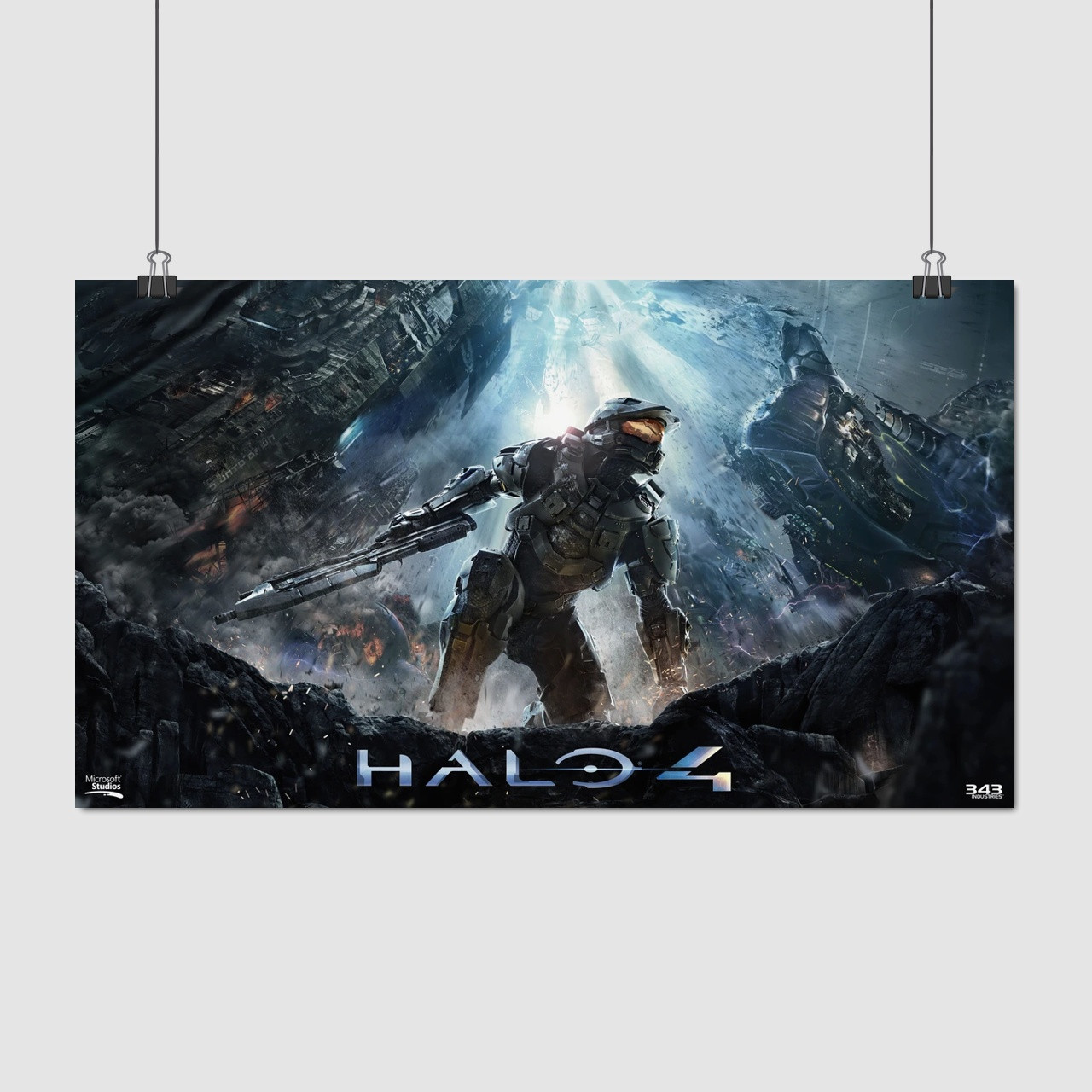 Плакат "Хейло 4, Майстер Чіф, Halo 4", 34×60см