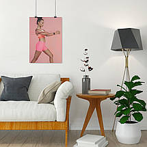 Плакат "Дівчина з гумовим еспандером", 60×43см, фото 4