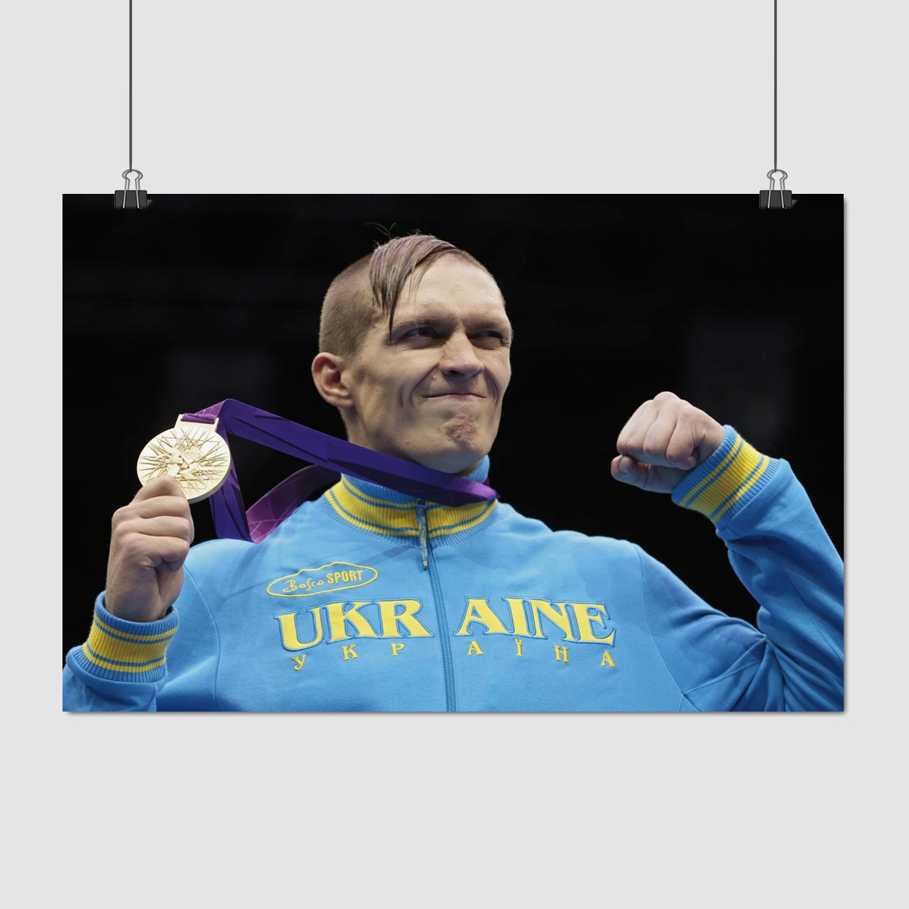 Плакат "Усик Олександр, боксер", 40×60см