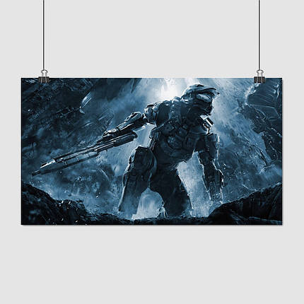 Плакат "Хейло 4, Майстер Чіф, Halo 4", 34×60см, фото 1