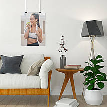 Плакат "Дівчина з яблуком", 60×43см, фото 4