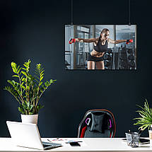 Плакат "Дівчина тренується із гантелями", 38×60см, фото 3