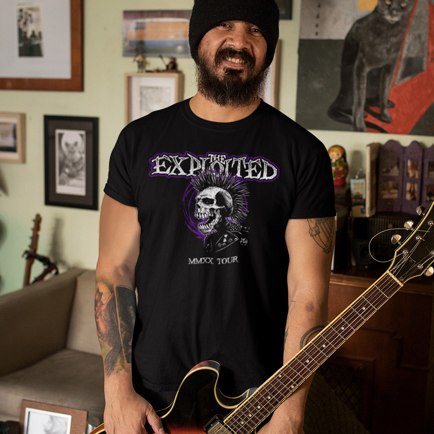 Футболка унісекс The Exploited (Mmxx Tour) XS чорний, фото 1
