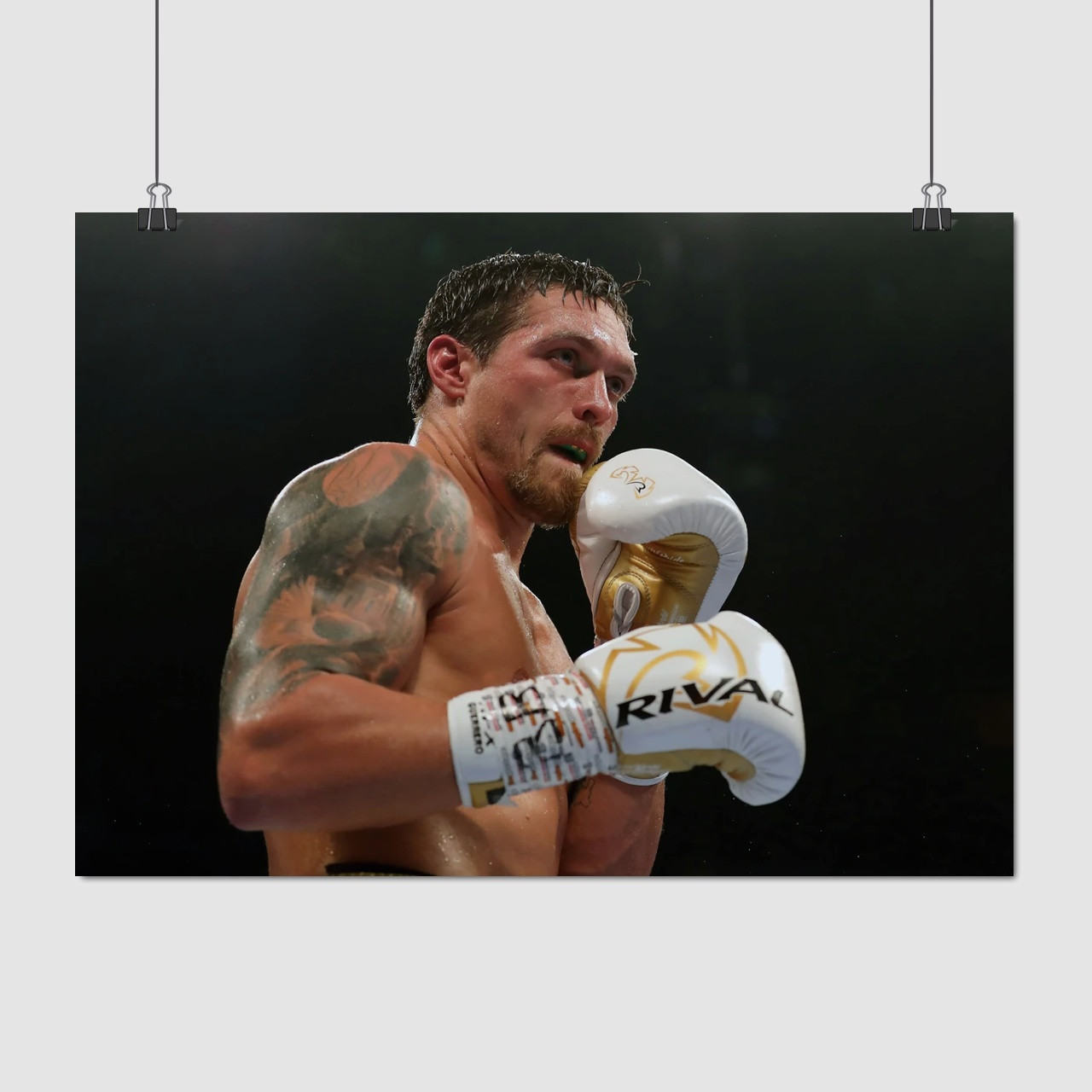 Плакат "Усик Олександр, боксер", 43×60см