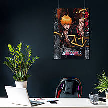 Плакат "Бліч, Bleach", 43×60см, фото 4