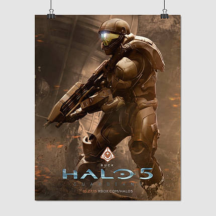 Плакат "Хейло 5, Buck, Halo 5: Guardians", 60×47см, фото 1