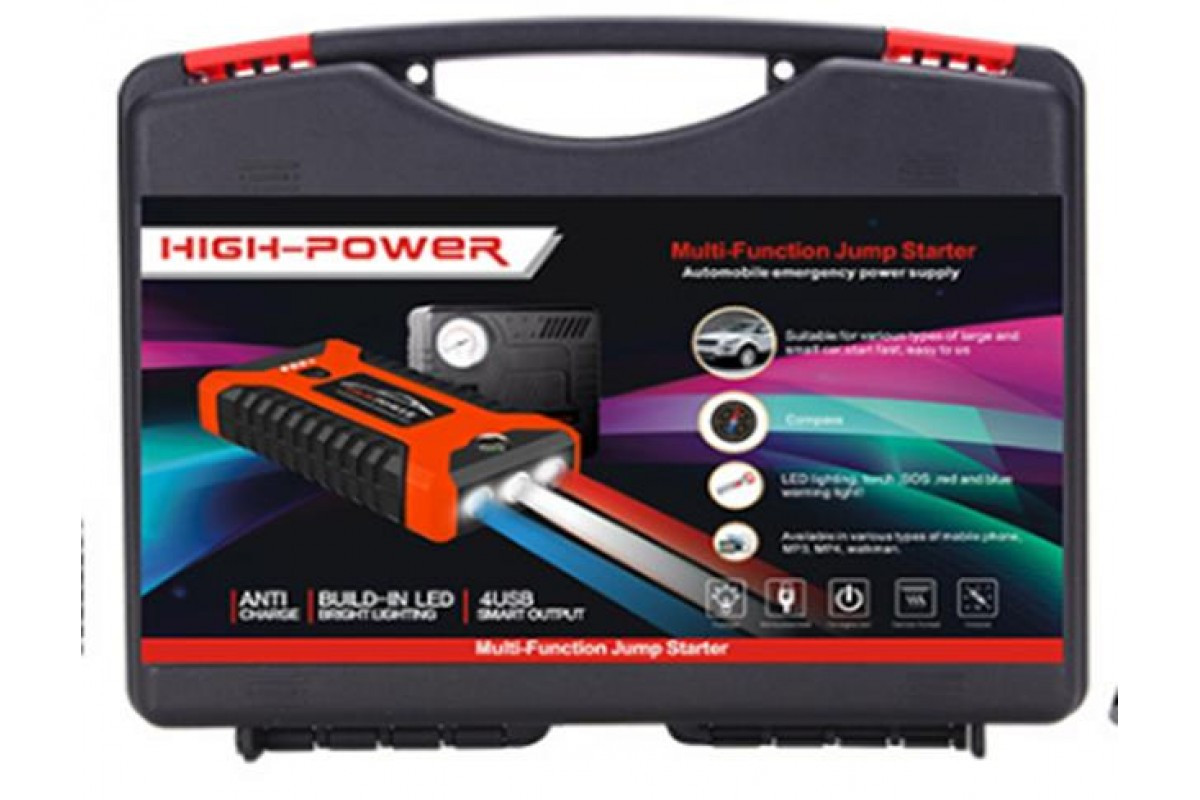 Пускозарядний пристрій JUMPSTARTER JX27 WITH PUMP + компресор (99800 мАh) iC227