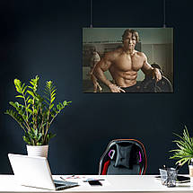 Плакат "Молодий Арнольд Шварценеггер, Містер Олімпія, Arnold Schwarzenegger", 43×60см, фото 3