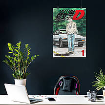 Плакат "Ініціал «Ді», аніме, Initial D", 60×40см, фото 4