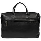 Збільшена сумка зі шкіри "чорочки" для ноутбука чорного кольору TARWA GA-7122-3mdL, фото 2