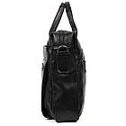 Збільшена сумка зі шкіри "чорочки" для ноутбука чорного кольору TARWA GA-7122-3mdL, фото 7