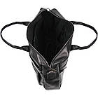 Збільшена сумка зі шкіри "чорочки" для ноутбука чорного кольору TARWA GA-7122-3mdL, фото 8