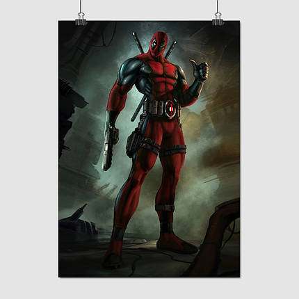 Плакат "Дедпул, Deadpool", 60×43см, фото 1