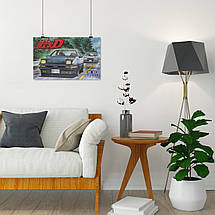 Плакат "Ініціал «Ді», аніме, Initial D", 38×60см, фото 5