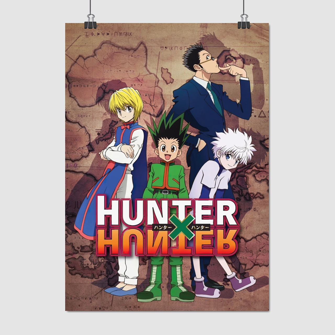 Плакат "Мисливець на Мисливця, аніме, Hunter x Hunter", 60×43см