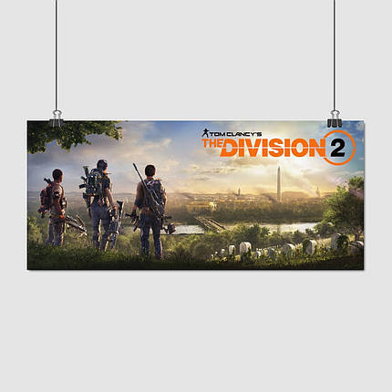 Плакат "Дивізіон 2, The Division 2", 27×60см, фото 1