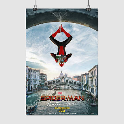 Плакат "Людина-павук: Далеко від дому, Spider-Man: Far from Home (2019)", 60×41см, фото 1