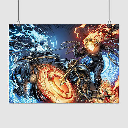 Плакат "Примарний Вершник, Ghost Rider", 43×60см, фото 1
