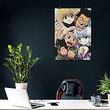 Плакат "Мисливець на Мисливця, аніме, Hunter x Hunter", 60×43см, фото 3