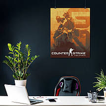 Плакат "Контрстрайк, Counter-Strike, CS:GO Global Offensive", 60×48см, фото 4