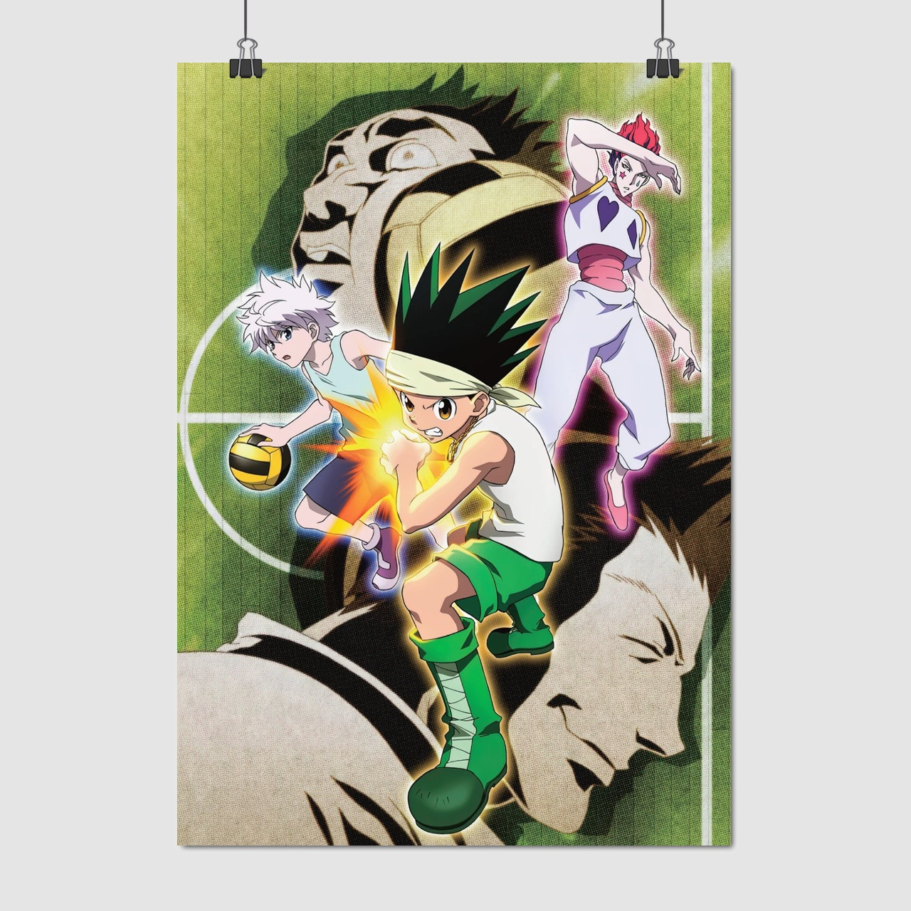 Плакат "Мисливець на Мисливця, аніме, Hunter x Hunter", 60×43см