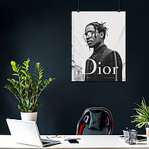 Плакат "Ракім Маєрс, репер, A$AP Rocky, Asap Rocky", 60×46см, фото 3