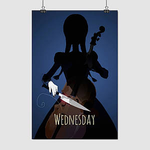 Плакат "Венздей , Wednesday (2022)", 60×40см