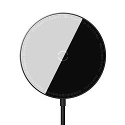 Бездротовий зарядний пристрій Baseus Simple Mini Magnetic Wireless Charger Black