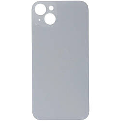 Задня кришка iPhone 14 Plus біла, Starlight, з великими отворами під вікна камер, OEM