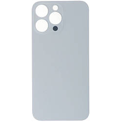 Задня кришка iPhone 14 Pro Max біла, Silver, з великими отворами під вікна камер, оригінал PRC
