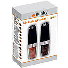 Набір електричних млинів для солі та перцю 2 шт. Ruhhy 19558, фото 2