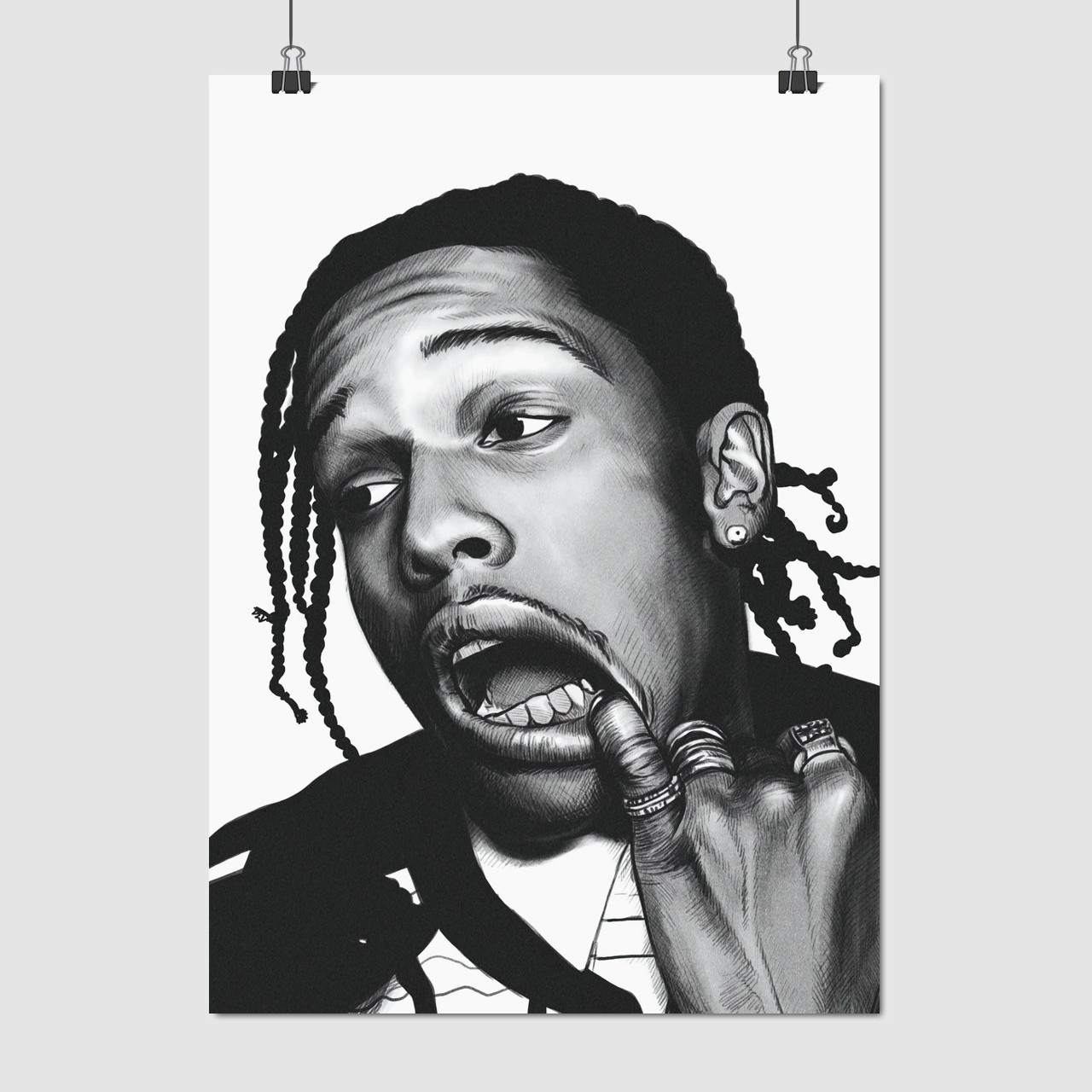 Плакат "Ракім Маєрс, репер, A$AP Rocky, Asap Rocky", 60×43см
