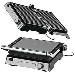 Електричний контактний гриль Silver Crest SKGE 2000 (2000 Вт, покриття ILAG, 29x26 см, 180°)