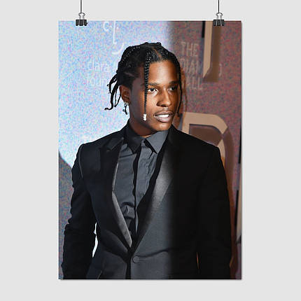 Плакат "Ракім Маєрс, репер, A$AP Rocky, Asap Rocky", 60×43см, фото 1
