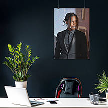 Плакат "Ракім Маєрс, репер, A$AP Rocky, Asap Rocky", 60×43см, фото 3