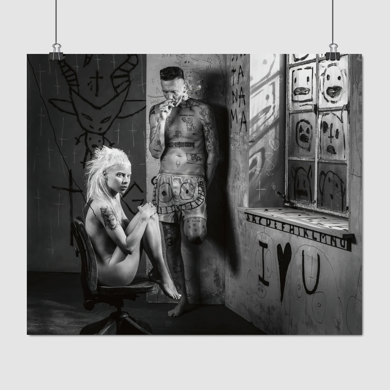Плакат "Йоланді та Ніндзя, Die Antwoord", 60×43см