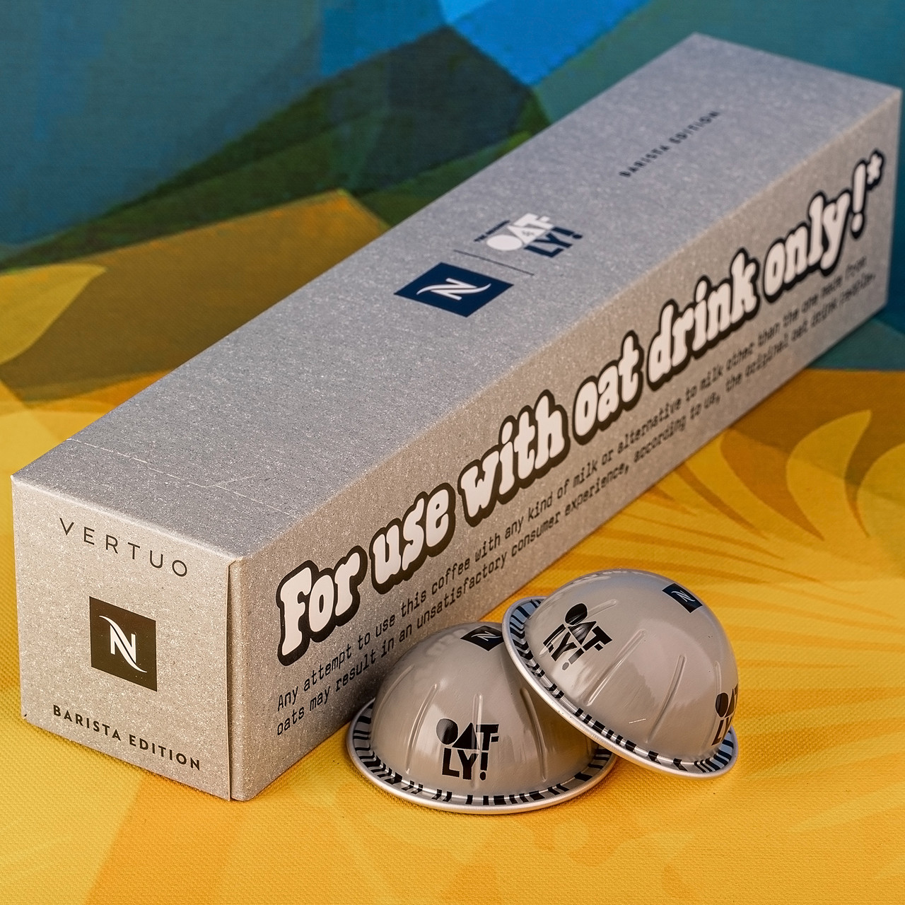 Кава в капсулах Vertuo Nespresso Barista Edition Oatly, обмежена серія (вершкові відтінки) 80 мл