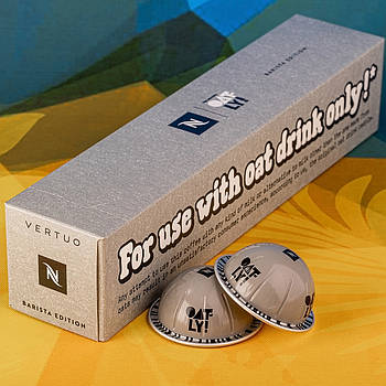 Кава в капсулах Vertuo Nespresso Barista Edition Oatly, обмежена серія (вершкові відтінки) 80 мл