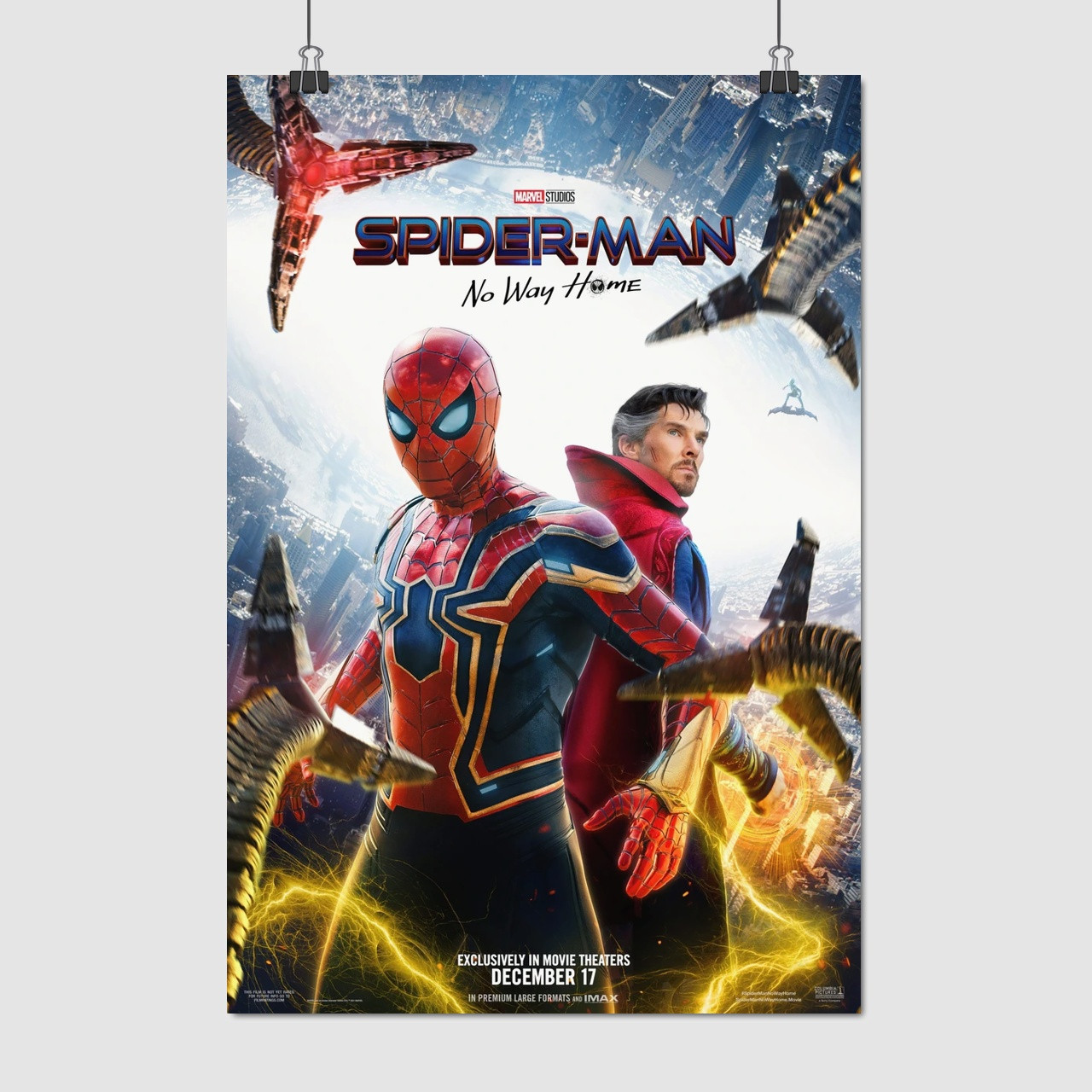 Плакат "Людина-павук: Додому шляху нема, Spider-Man: No Way Home (2021)", 60×41см