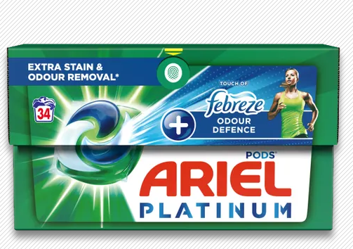 Капсули для прання Ariel Platinum +Febreze 4в1захист від запаху поштучно 8006540899748