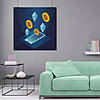 Плакат "Криптовалюта та мобильній телефон, Cryptocurrency", 60×60см, фото 8