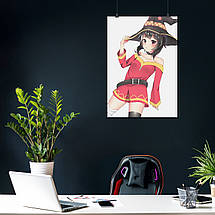 Плакат "Коносуба, Мегумін, KonoSuba, Megumin", 60×42см, фото 4