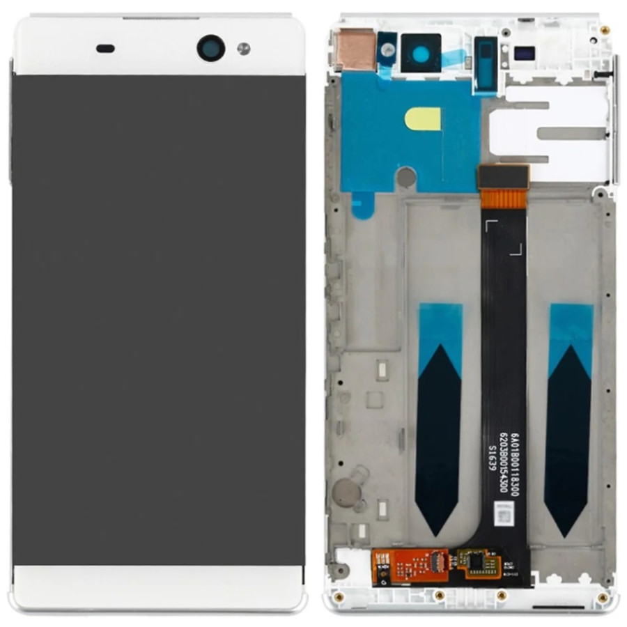 Дисплей Sony F3211 Xperia XA Ultra /F3212 /F3213 /F3215 /F3216 білий, з рамкою, фото 1