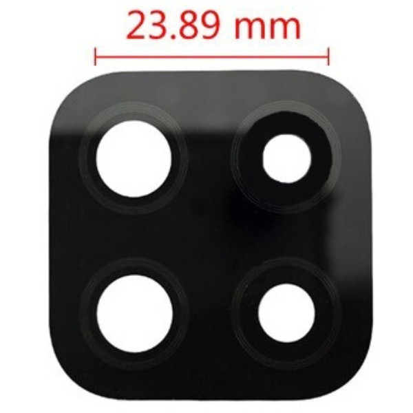 Скло камери Samsung A225 Galaxy A22 4G без рамки чорного кольору, фото 1