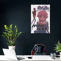 Плакат "Щоденник майбутнього, Mirai Nikki, Future Diary", 60×40см, фото 4