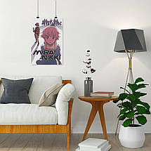 Плакат "Щоденник майбутнього, Mirai Nikki, Future Diary", 60×40см, фото 5