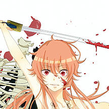 Плакат "Щоденник майбутнього, Mirai Nikki, Future Diary", 60×43см, фото 3