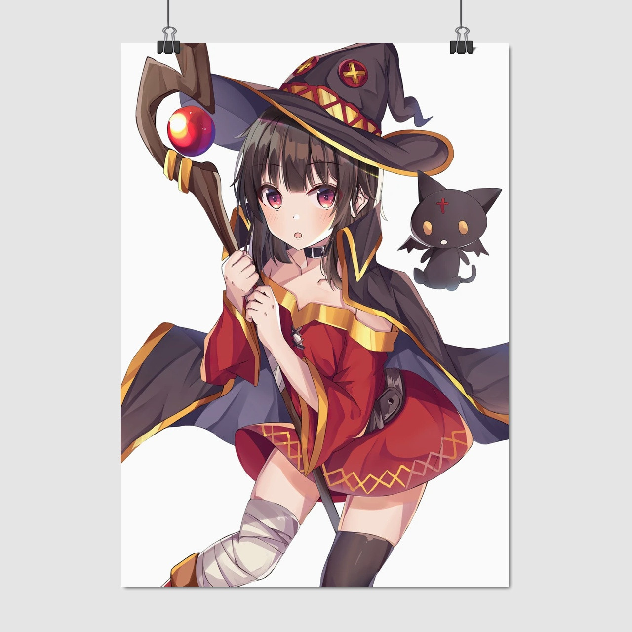 Плакат "Коносуба, Мегумін, KonoSuba, Megumin", 60×43см
